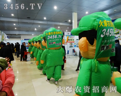 2014菏澤農博會，火爆卡通氣模寶寶顯得極為耀眼