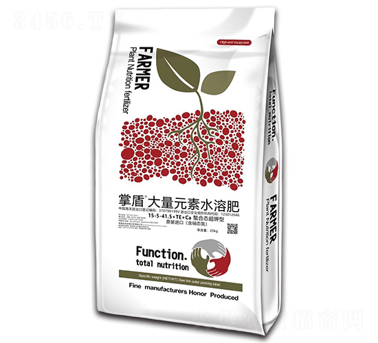 螯合態超鉀型大量元素水溶肥15-5-41.5+TE+Ca-掌盾-威爾達