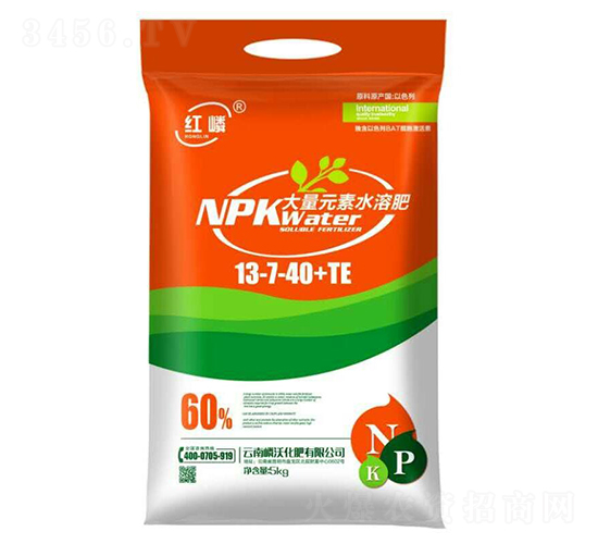 å¤§é‡å…ƒç´ æ°´æº¶è‚¥13-7-40+TE-ç´…å¶™-å¶™æ²ƒ