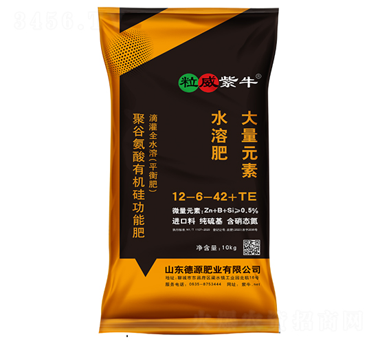 大量元素水溶肥12-6-42+TE-粒威紫牛-德源肥業(yè)