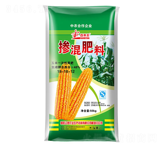 玉米摻混肥料18-18-12-百禾豐-遼西農業