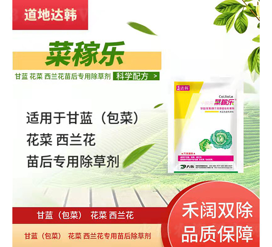 甘藍花菜西藍花專用苗后除草劑-菜稼樂-道地達韓