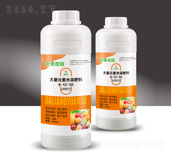 大量元素水溶肥8-12-30（500ml）-佰里田園-穗滿倉