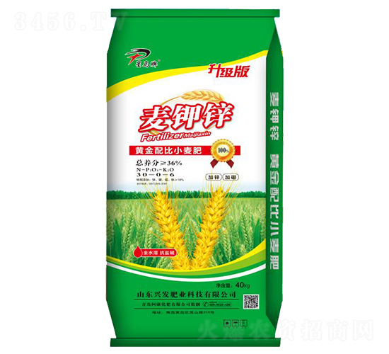黃金配比小麥肥30-0-6-麥加鋅-興發肥業