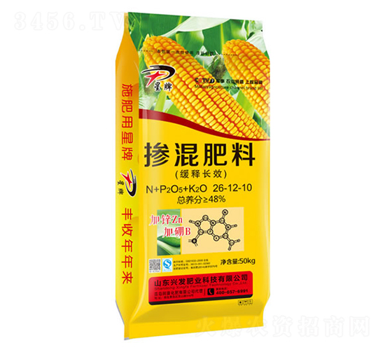 緩釋長效摻混肥料26-12-10-星牌-興發肥業