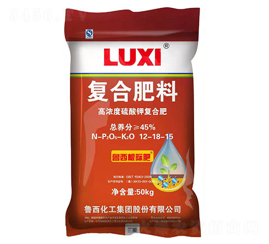 高濃度硫酸鉀復合肥12-18-15-魯西化工