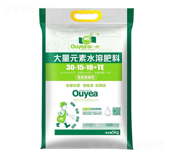 高氮高磷型大量元素水溶肥料30-15-10+TE-撒旺肥業