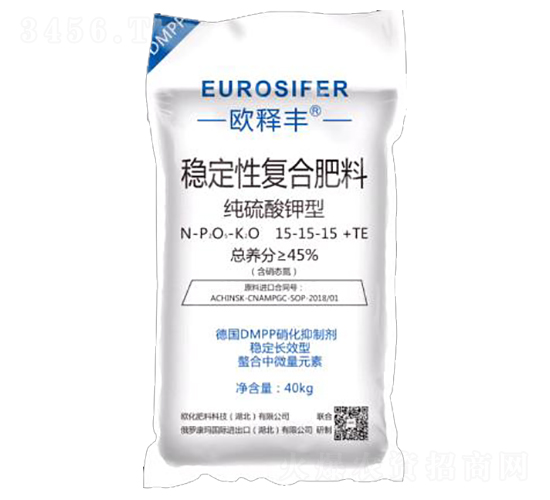 純硫酸鉀型穩定性復合肥料15-15-15+TE-歐釋豐