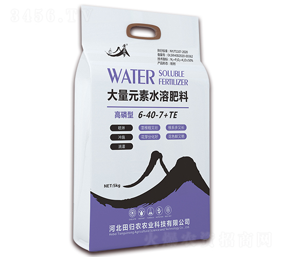高磷型大量元素水溶肥料6-40-7+TE-黃粱夢-田歸農