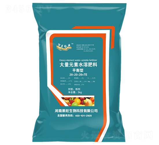 å¹³è¡¡åž‹å¤§é‡å…ƒç´ æ°´æº¶è‚¥æ–™20-20-20+TE-æžœæ—ºç”Ÿç‰©