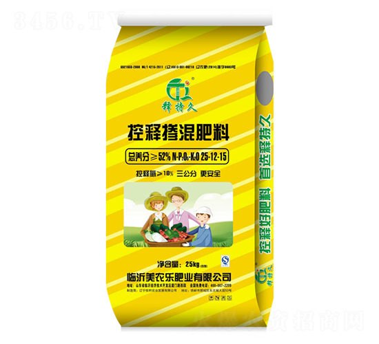 控釋摻混肥料抗燒型25-12-15-釋特久-美農樂