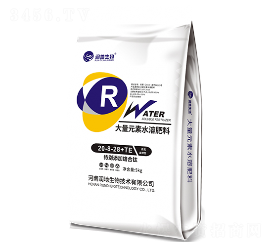 大量元素水溶肥料20-8-28+TE-高氮高鉀型-潤地生物