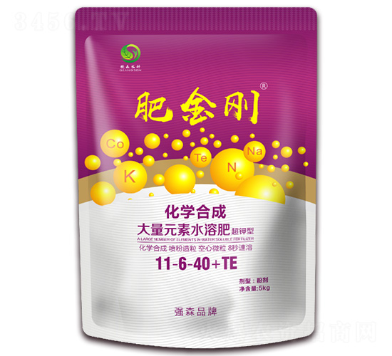 化學合成大量元素水溶肥11-6-40+TE-肥金剛-強森農業