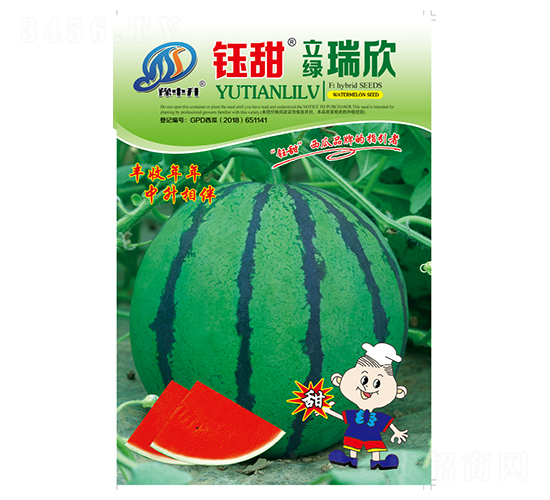 立綠瑞欣-西瓜種子-鈺甜-中升農業