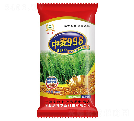 中麥998-小麥種子-沃育農業