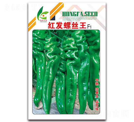紅發螺絲王-辣椒種子-紅發種業