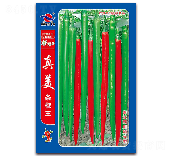 真美條椒王-線椒種子-紅發種業