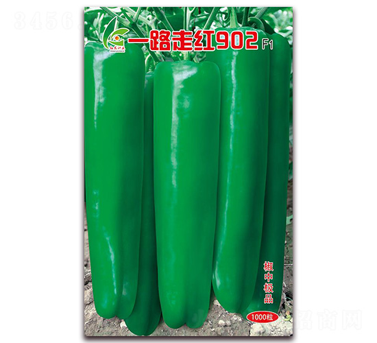 一路走紅902-厚皮泡椒種子-紅發種業