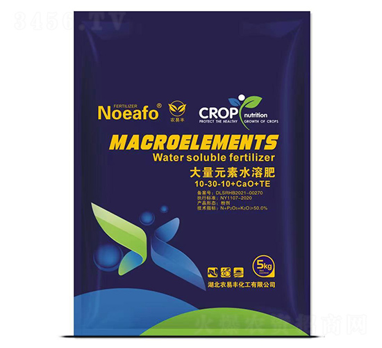 大量元素水溶肥10-30-10+CaO+TE-農易豐
