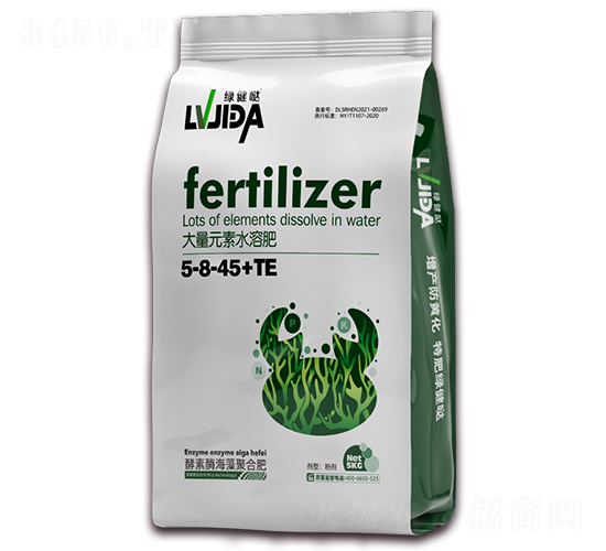 大量元素水溶肥5-8-45+TE-綠健噠-臺灣豆本豆