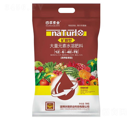 礦源型大量元素水溶肥料12-6-40+TE-四季素全-永瑞農業