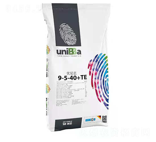 大量元素水溶肥料9-5-40+TE-優尼芭-雅冉商貿