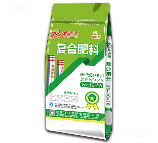 高塔造粒復合肥料25-10-16-苗之源-沃豐肥業