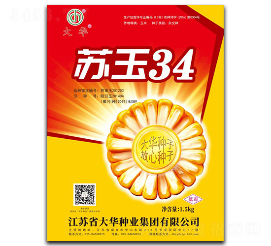 蘇玉34-玉米種子-大華種業
