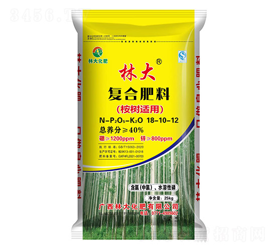 桉樹適用復合肥料18-10-12-林大化肥