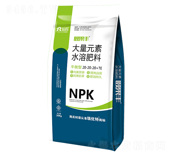 20kg大量元素水溶肥料20-20-20+TE-頤果豐-瑞優特