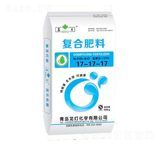 50kg復合肥料17-17-17-芬美-龍燈