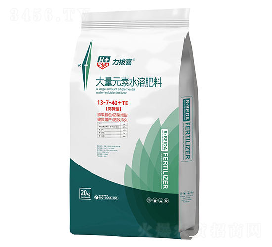 大量元素水溶肥料13-7-40+TE-力拔喜-瑞倍達