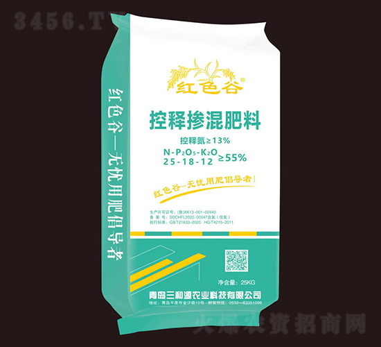 控釋摻混肥料25-18-12-紅色谷-三和源農業