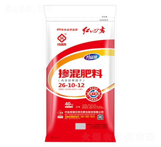 緩釋摻混肥料26-10-12-紅四方