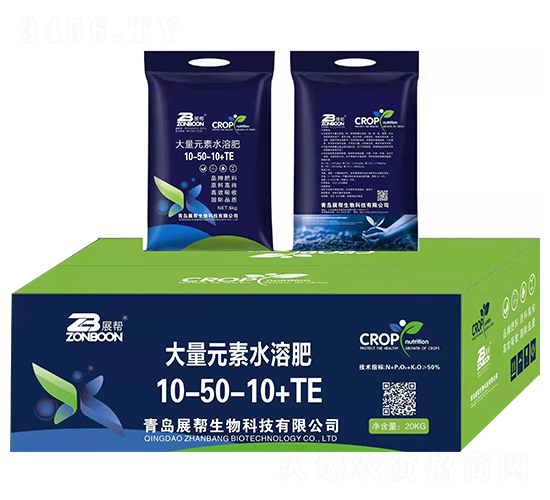 大量元素水溶肥10-50-10+TE-展幫