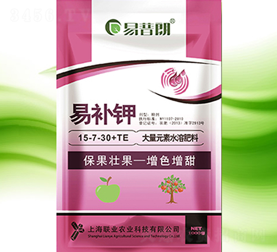 易補鉀大量元素水溶肥料-易普朗-上海聯業