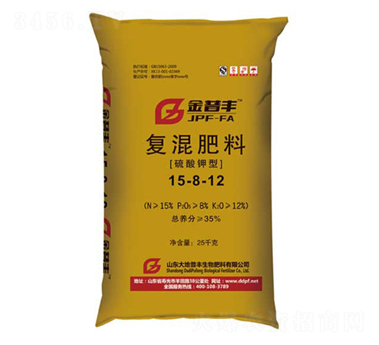 硫酸鉀型復混肥料15-8-12-金普豐