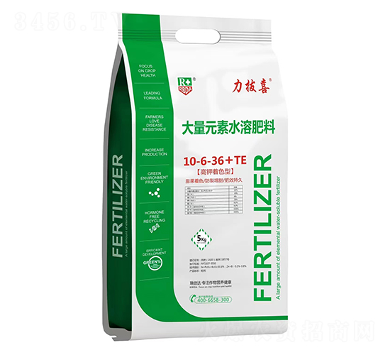 大量元素水溶肥料10-6-36+TE-力拔喜-瑞倍達