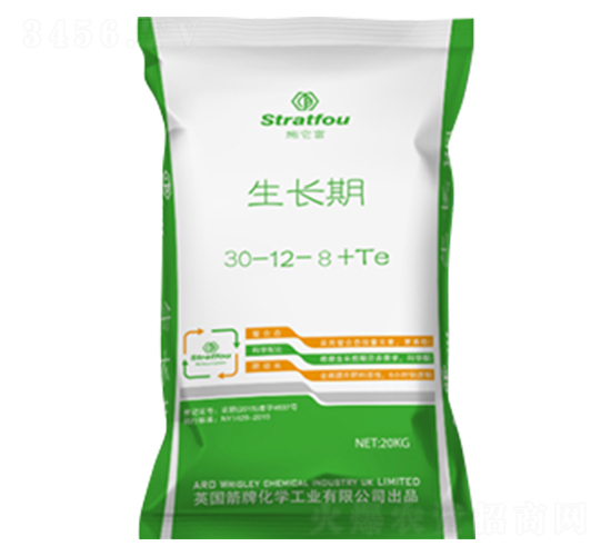 生長(zhǎng)期專用大量元素水溶肥料肥30-12-8+TE-佳世達(dá)肥業(yè)