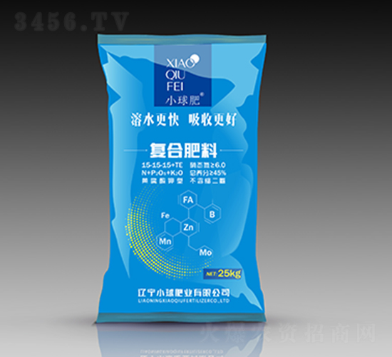 黃腐酸鉀型復(fù)合肥料15-15-15+TE-小球肥