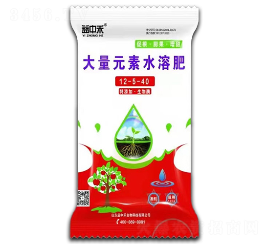 大量元素水溶肥12-5-40-益中禾