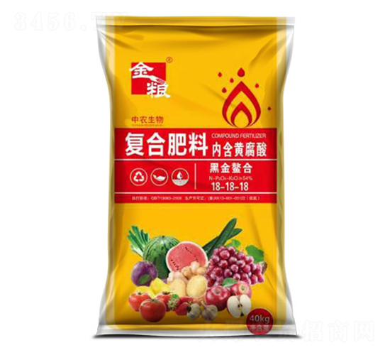 40kg含黃腐酸復合肥料18-18-18-豐源生物