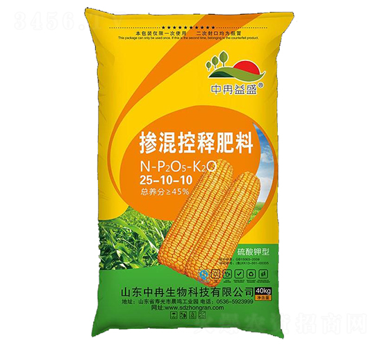 硫酸鉀型摻混控釋肥料25-10-10-中冉生物