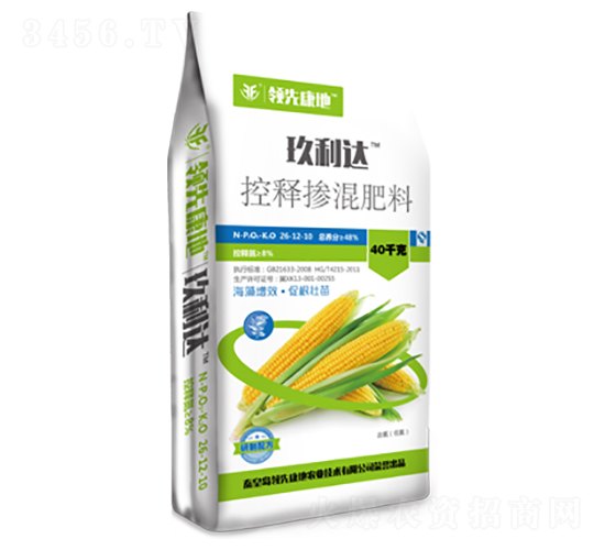 玉米專用型控釋摻混肥料26-12-10-玖利達(dá)-領(lǐng)先康地