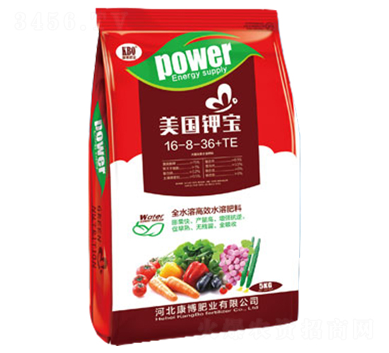 全水溶高效水溶肥16-8-36+TE-美國鉀寶-康博肥業