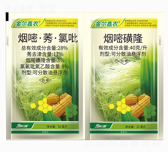 28%煙·莠·氯吡+40g每升煙嘧磺隆-金爾農化
