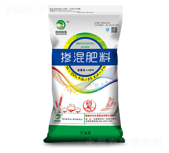 40kg摻混肥料25-8-7-中農大禹