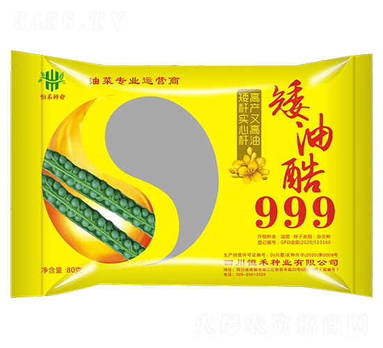油菜種子-矮油酷999-恒禾種業
