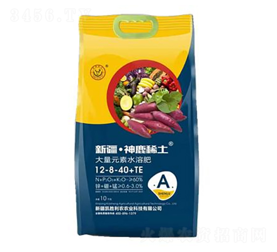 大量元素水溶肥料12-8-40+TE-新疆·神鹿稀土-神鹿肥業