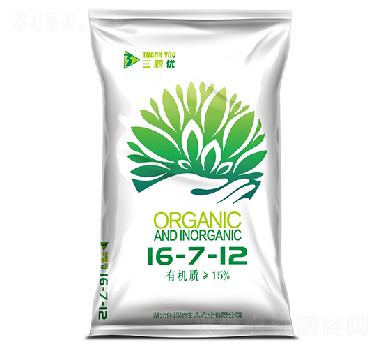 有機無機復混肥料16-7-12-三顆優-佳瑪馳